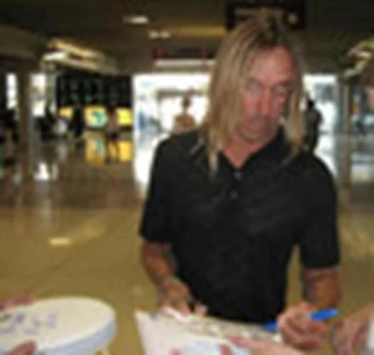 Iggy Pop Signed "Live & Wild" Custom Gibson Epiphone Graphics Guitar, image 4