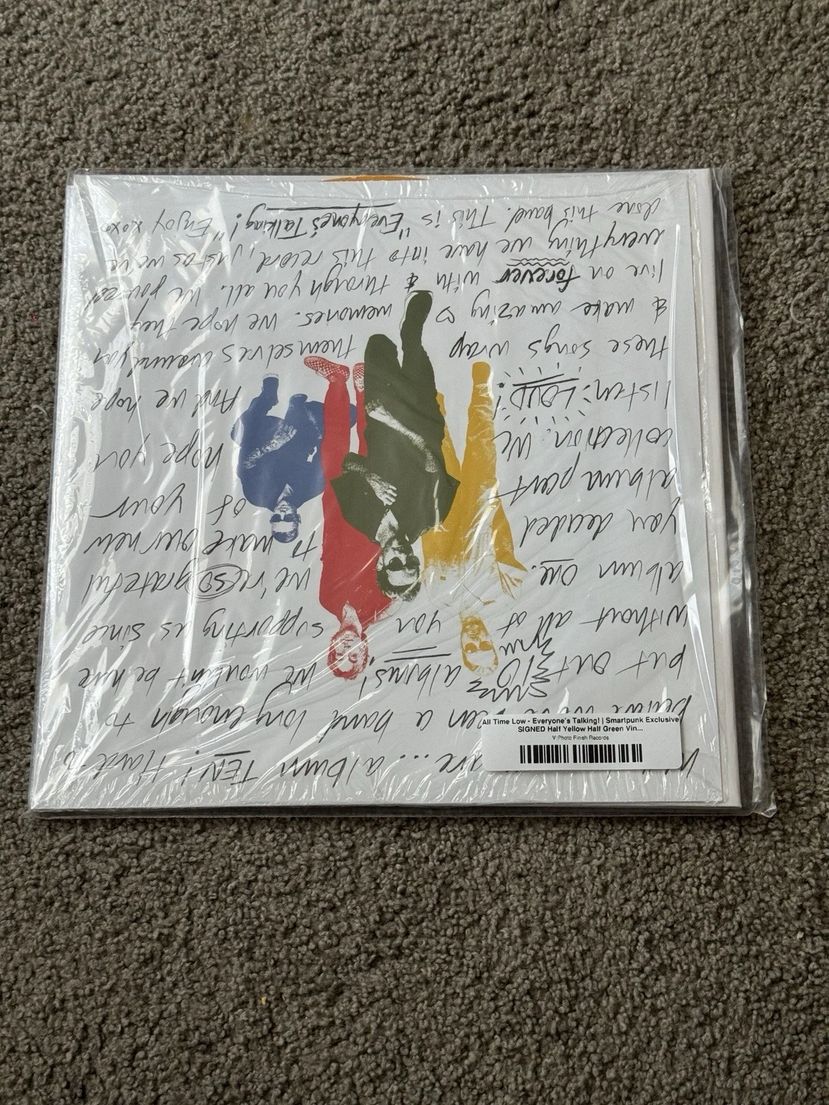 ALL TIME LOW SIGNED EVERYONES TALKING VINYL LP LIMITED EDITION NOTHING PERSONAL, image 2