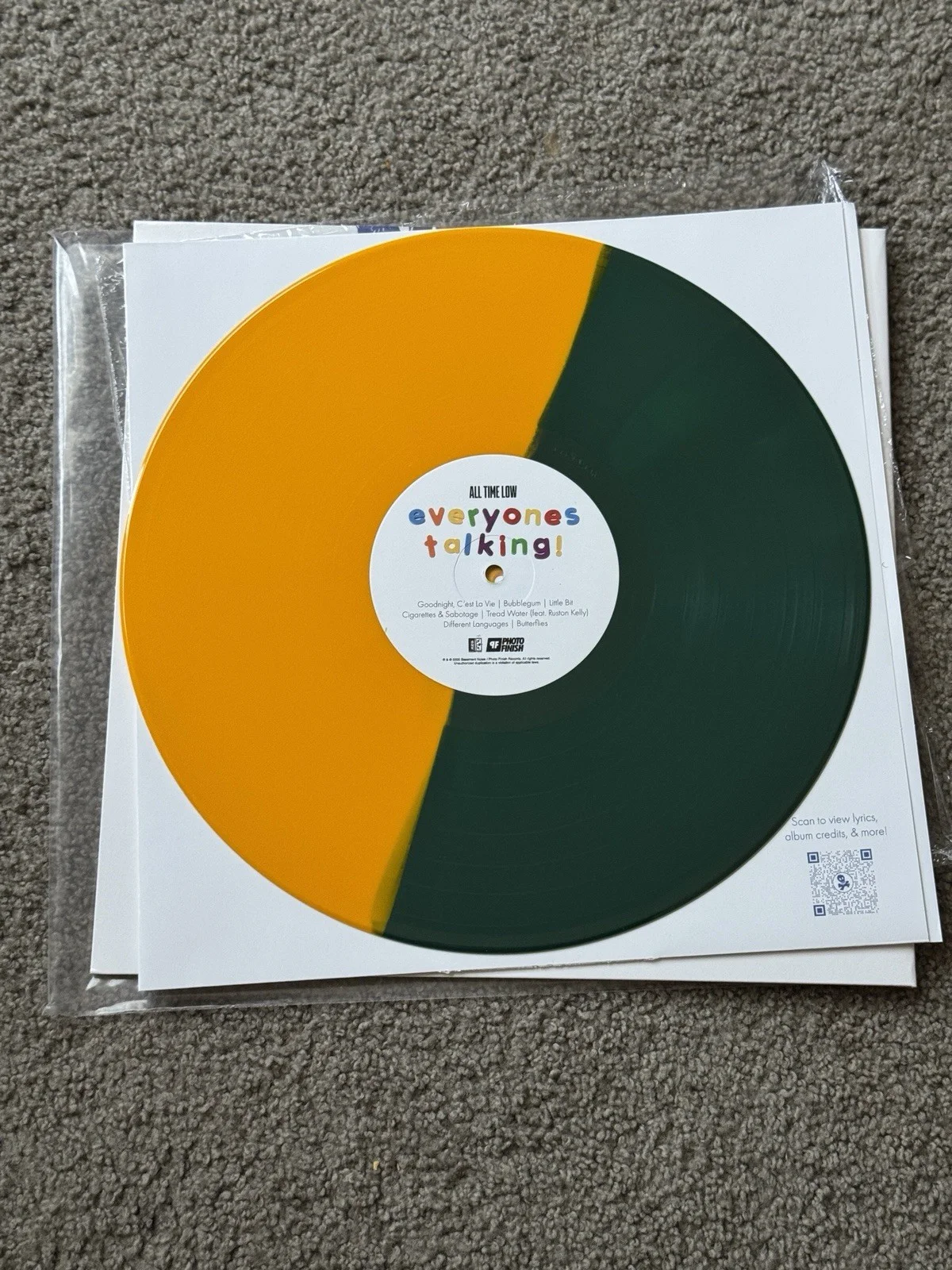 ALL TIME LOW SIGNED EVERYONES TALKING VINYL LP LIMITED EDITION NOTHING PERSONAL, image 4