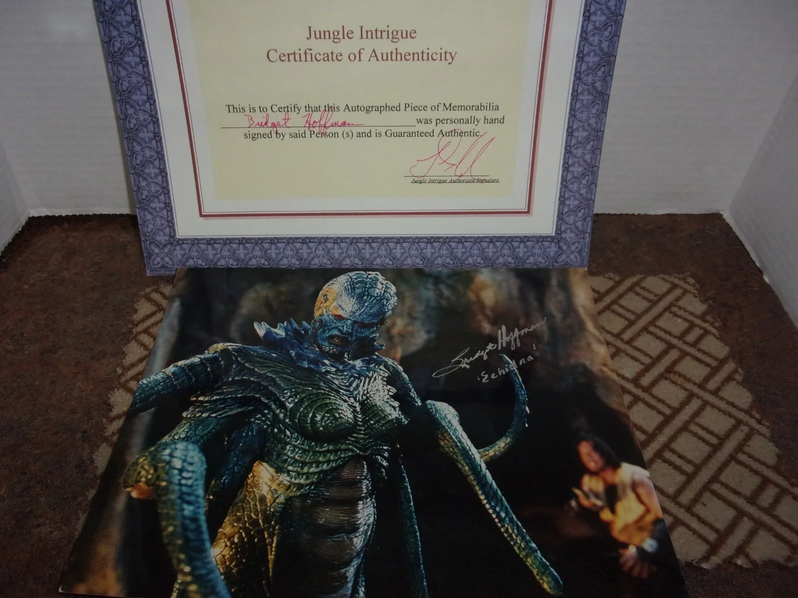 Hercules TV Show - Bridget Hoffman - Echidna - Autographed Photo with COA, изображение 2