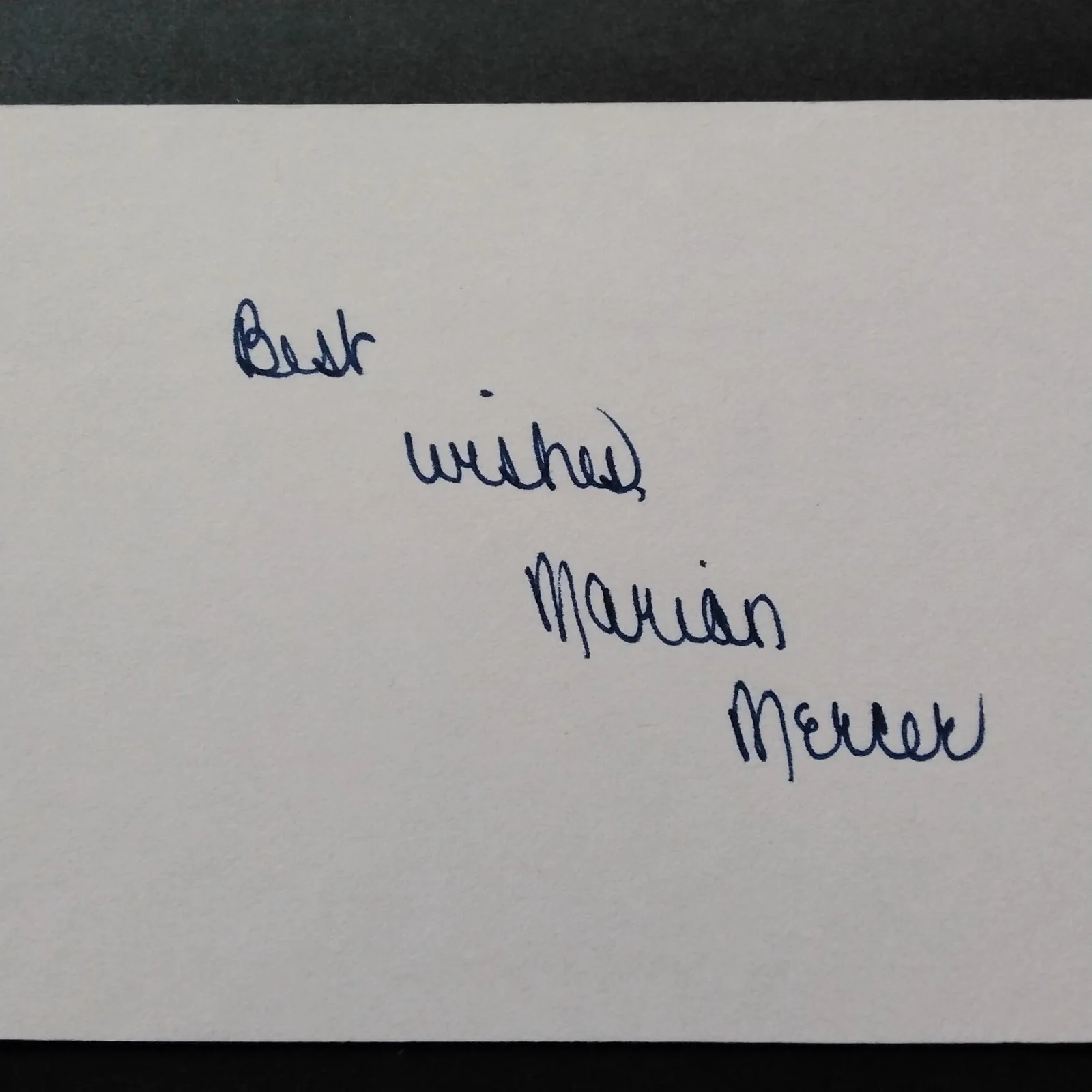 Marian Mercer SIGNED Card Photo TV Movie Actress 9 to 5 Mary Hartman It's Living, изображение 4