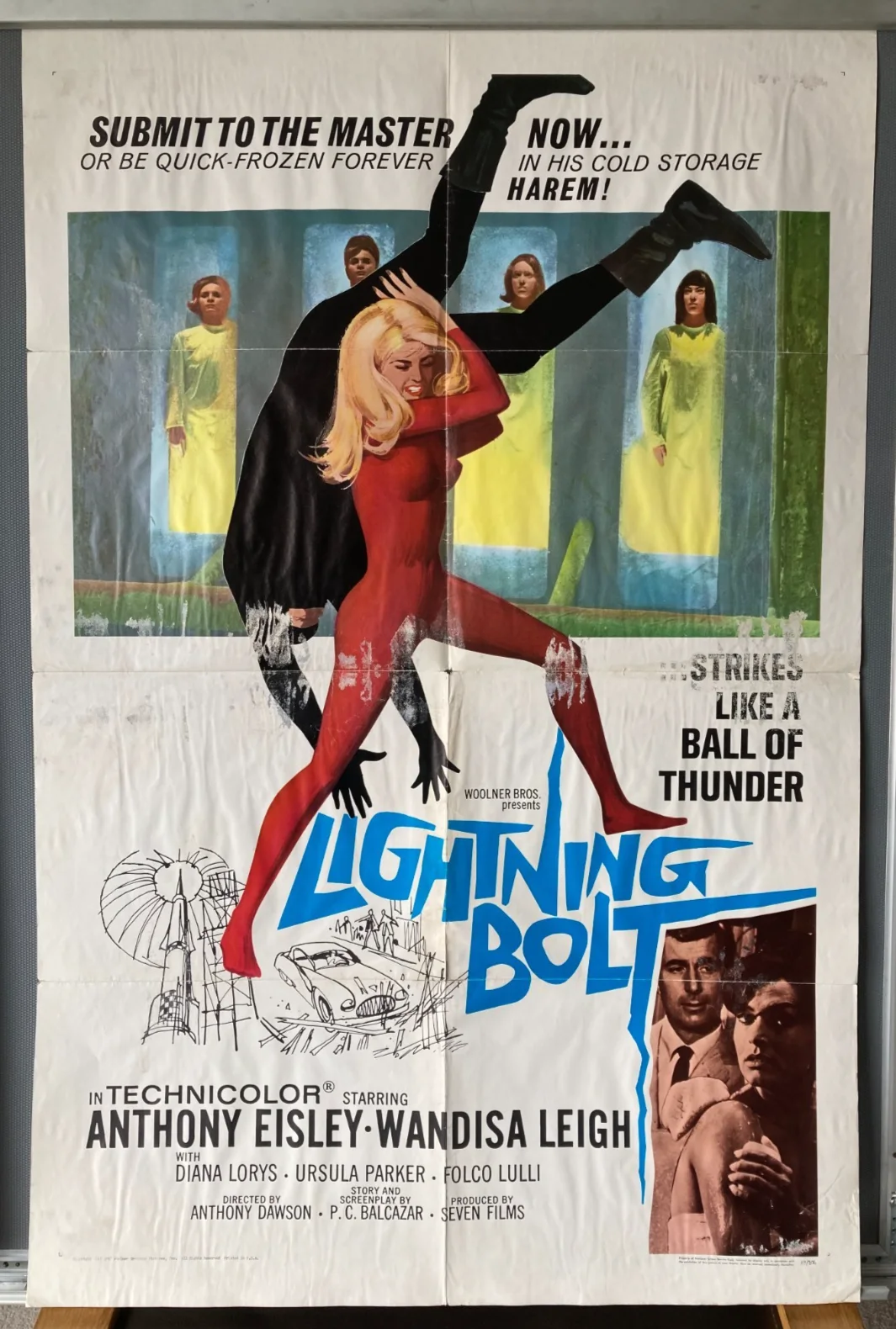 Cinema Poster: LIGHTNING BOLT aka Operazione Goldman 1966 (US One Sheet), изображение 2