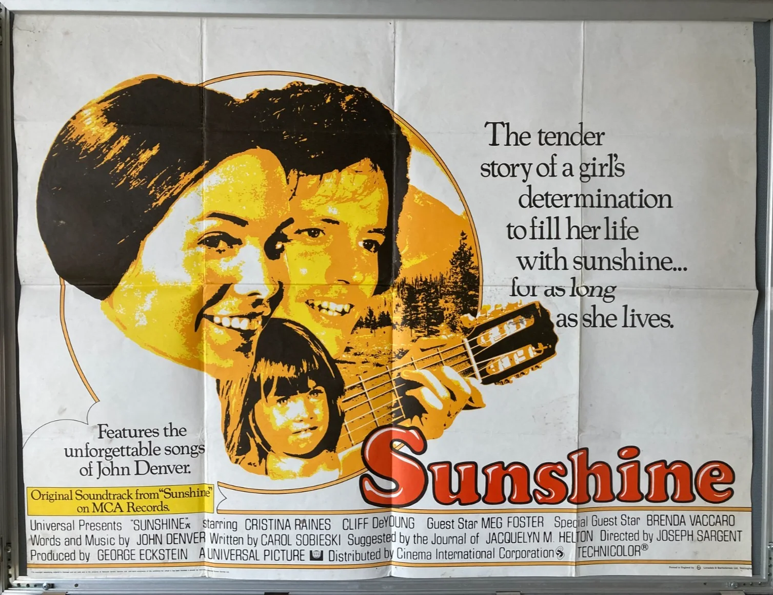 Cinema Poster: SUNSHINE 1973 (Quad) Cristina Raines Cliff De Young Meg Foster, изображение 2