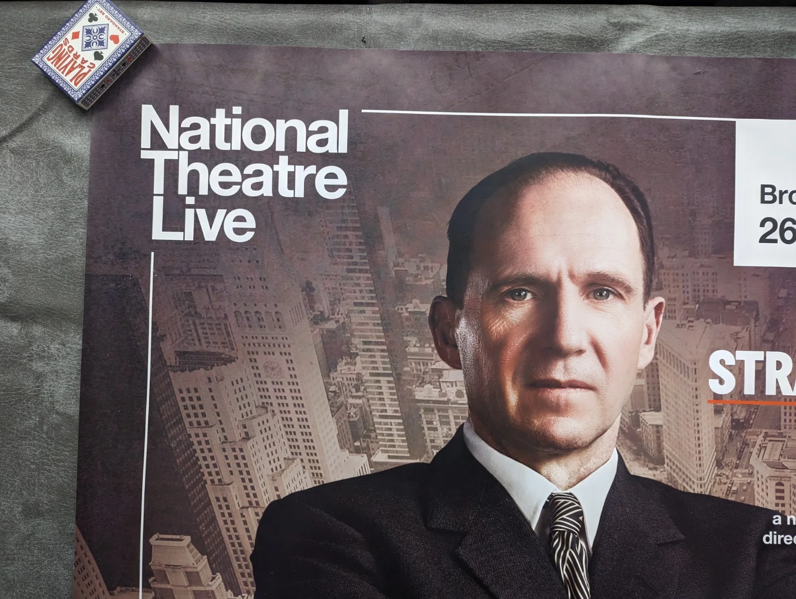 NATIONAL THEATRE LIVE: STRAIGHT LINE CRAZY UK QUAD ROLLED POSTER FIENNES 2022, изображение 5