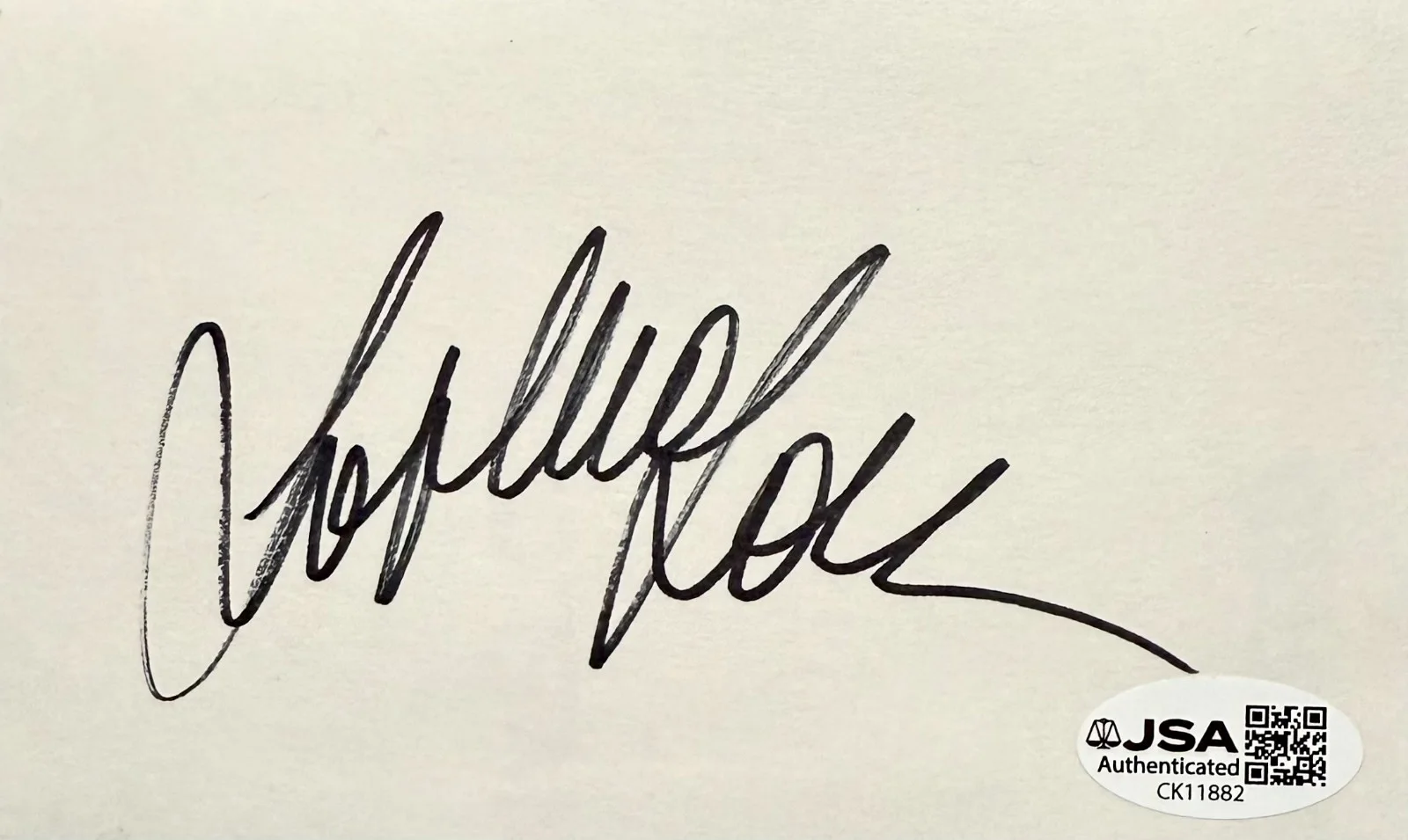 Sophia Loren — SOPHIA LOREN Signed Autographed 3" x 5" INDEX CARD JSA CERTIFIED AUTHENTIC, image 3