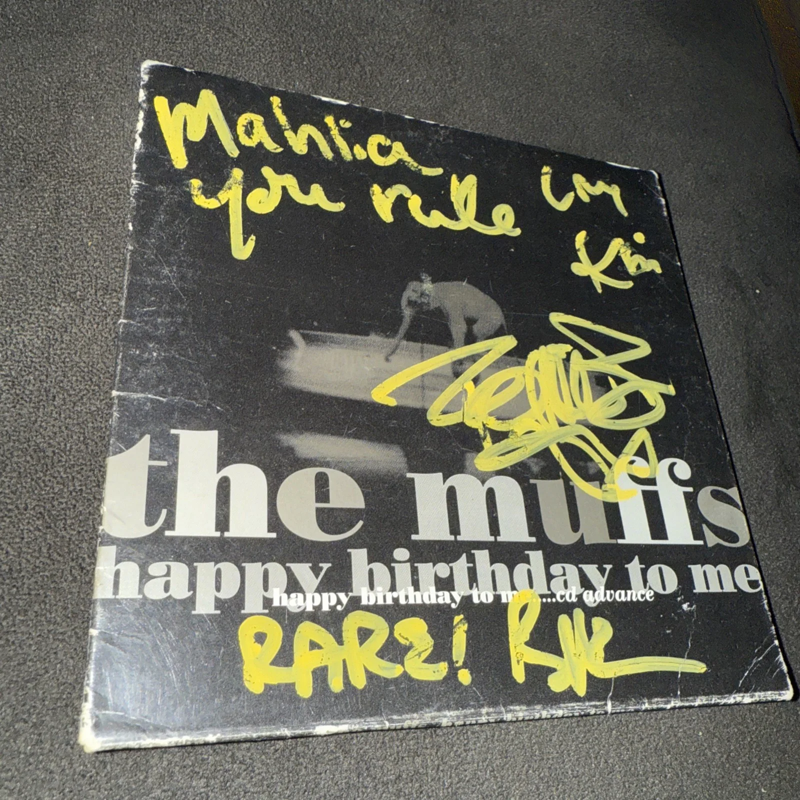 The Muffs Autographed Signed Kim Shattuck Vintage Promo Press cd Concert Y2K, изображение 2