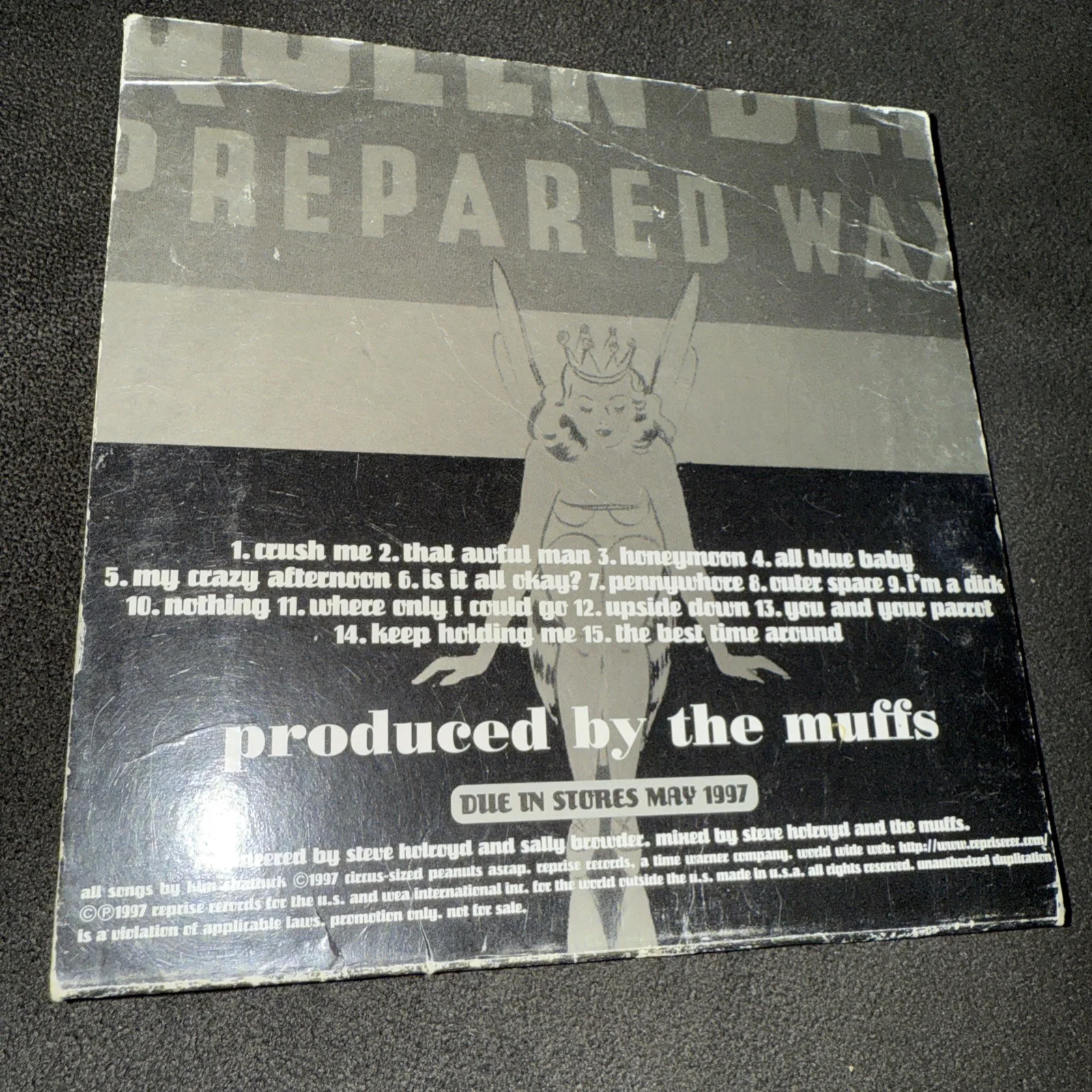 The Muffs Autographed Signed Kim Shattuck Vintage Promo Press cd Concert Y2K, изображение 3