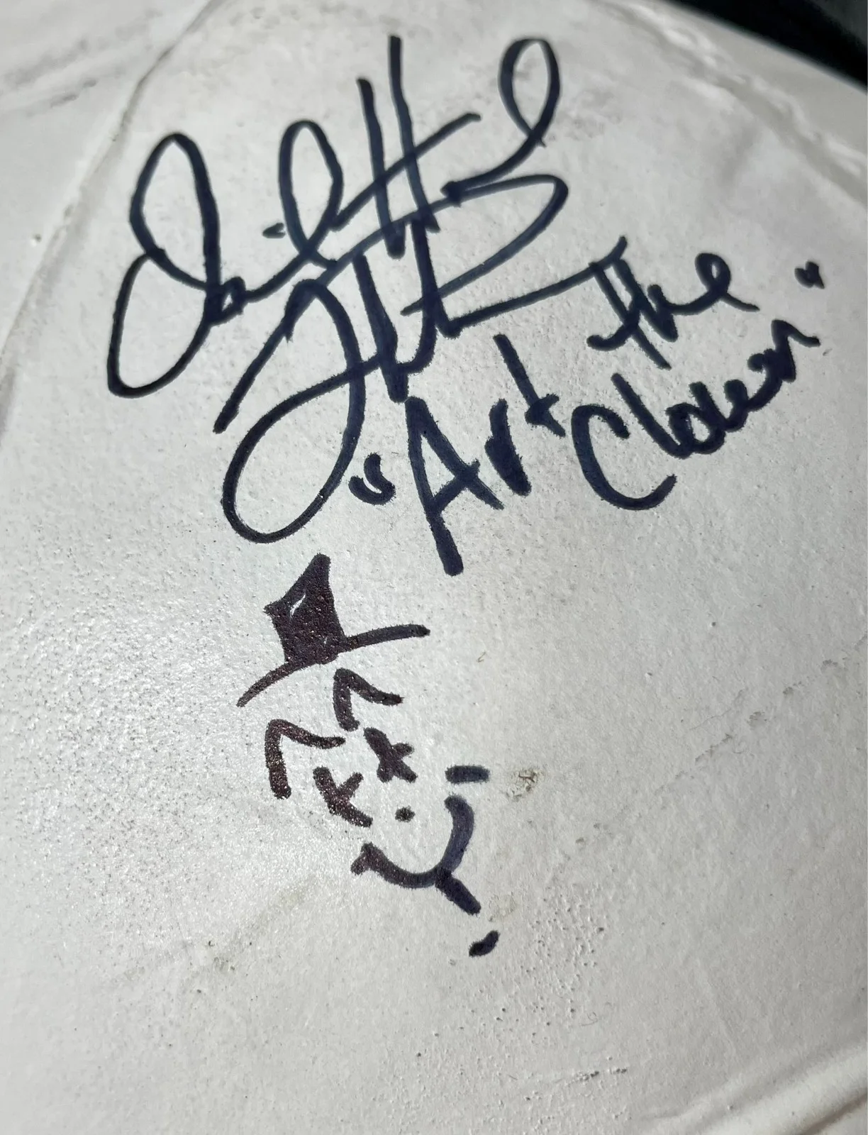 David Howard Thornton — David Howard Thornton Signed TOTS Terrifier Art The Clown Mask Autograph JSA COA, изображение 2