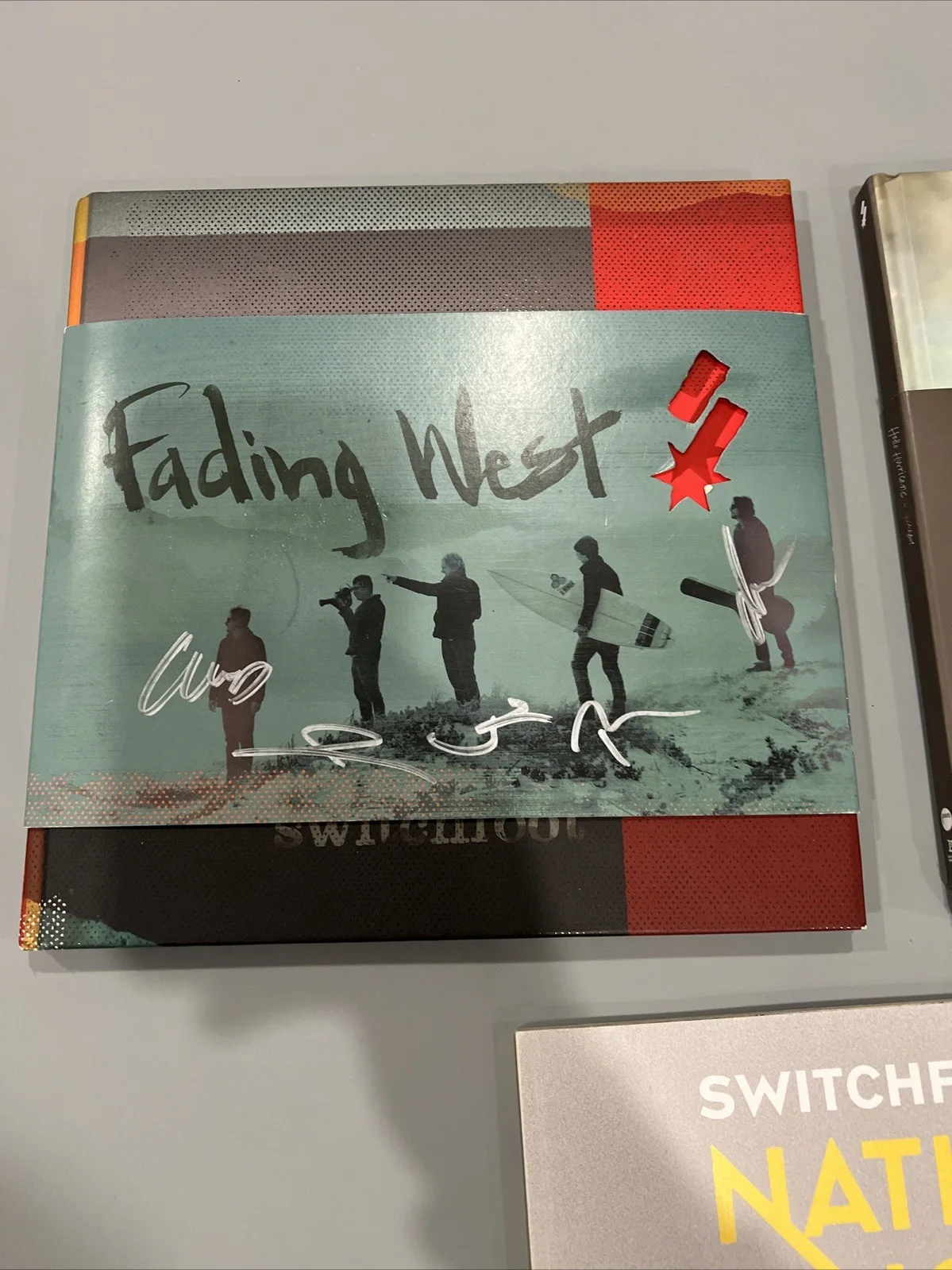 Switchfoot collector's sets: signed Fading West album (CD), Hello Hurrican, image 2