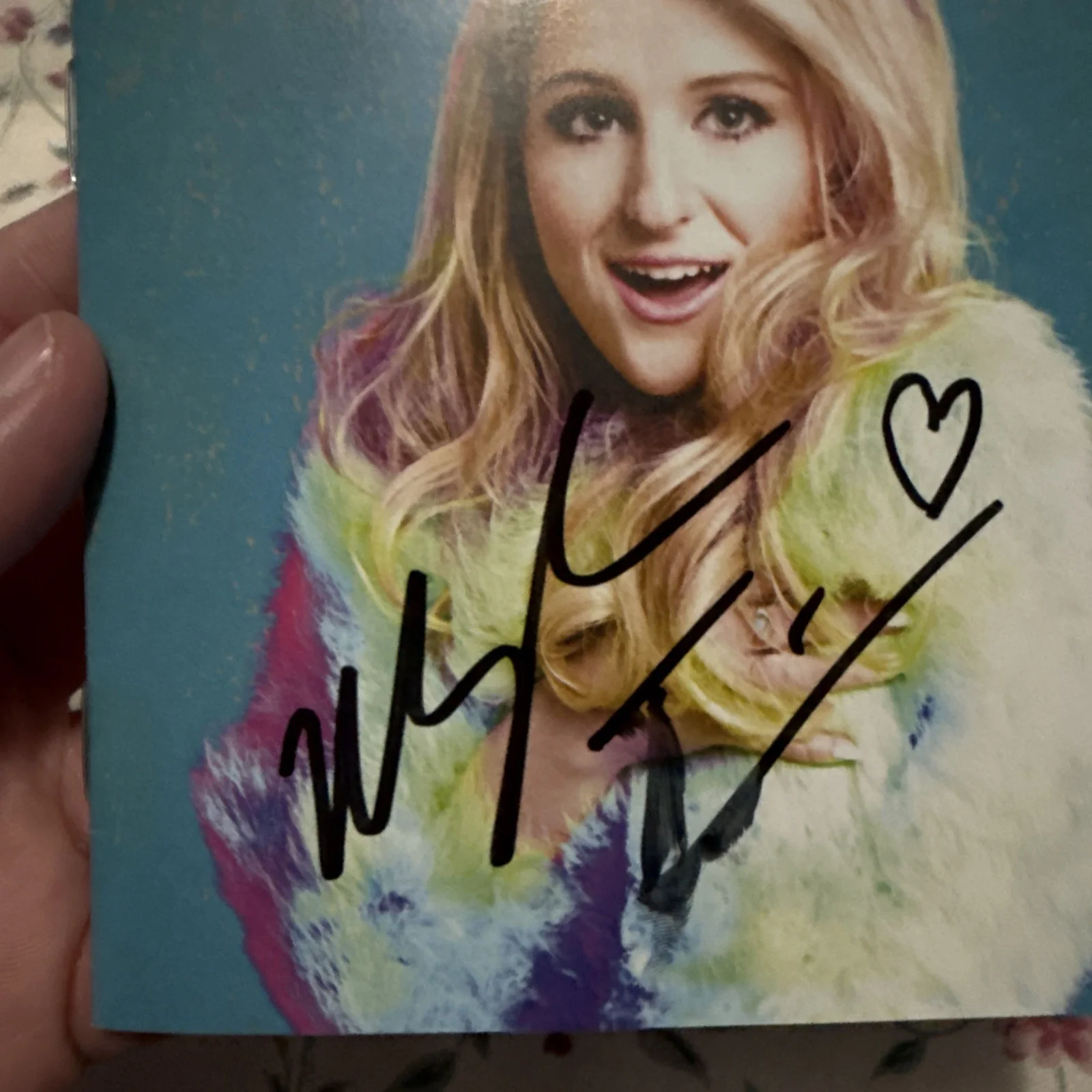 Meghan Trainor Signed "Title" CD Booklet Autographed *Read Desc SMEARED, image 2