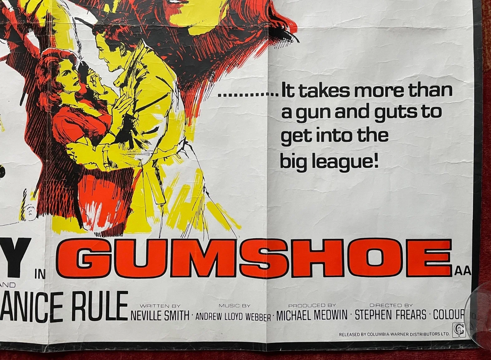 GUMSHOE (1971) Original UK Quad Movie Film Poster Albert Finney Billie Whitelaw, изображение 5