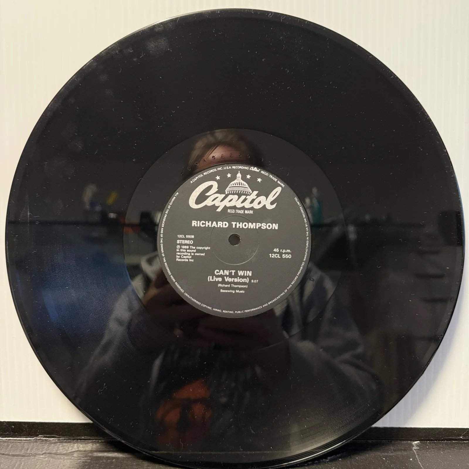RICHARD THOMPSON "Reckless Kind E.P." UK vinyl pressing AUTOGRAPHED ON COVER! NM, изображение 5