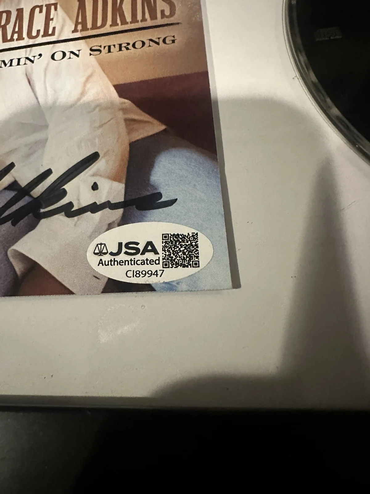 TRACE ADKINS SIGNED FRAMED COUNTRY CD JSA COA AUTOGRAPHED SINGER AUTO STRONG, image 2