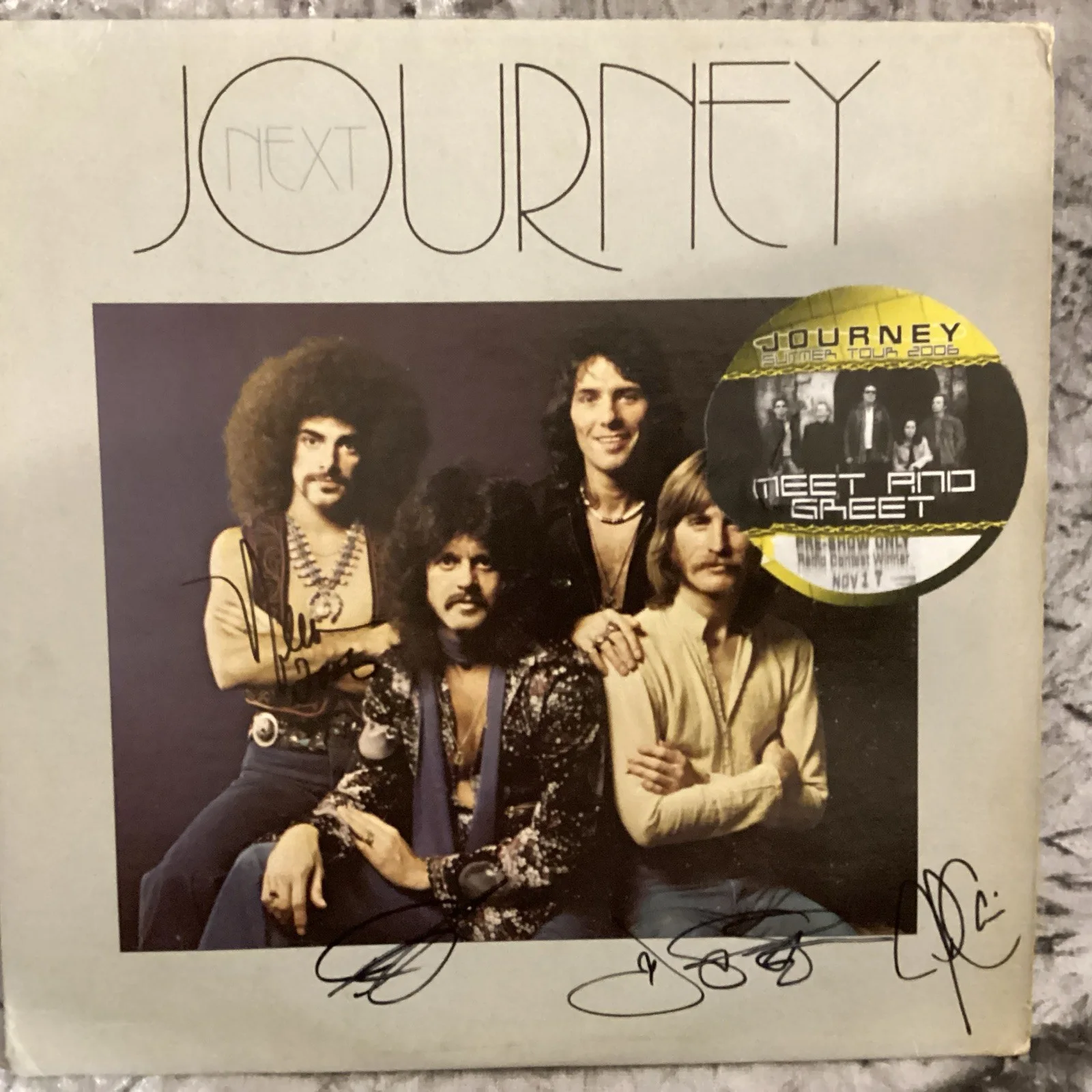 Journey Signed Album & 2006 Tour Pass - Rare Jeff Scott Soto Lineup, image 2