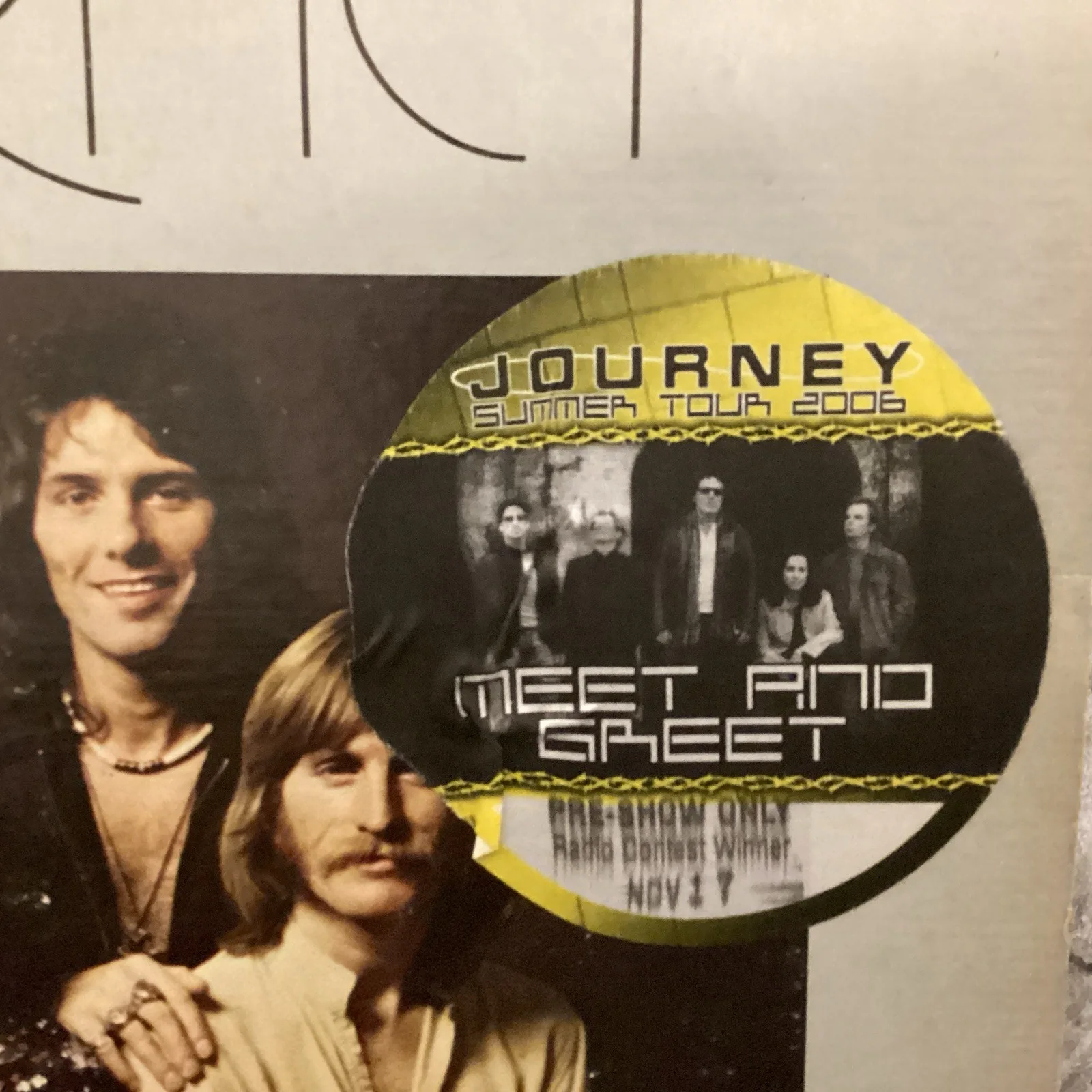 Journey Signed Album & 2006 Tour Pass - Rare Jeff Scott Soto Lineup, image 3