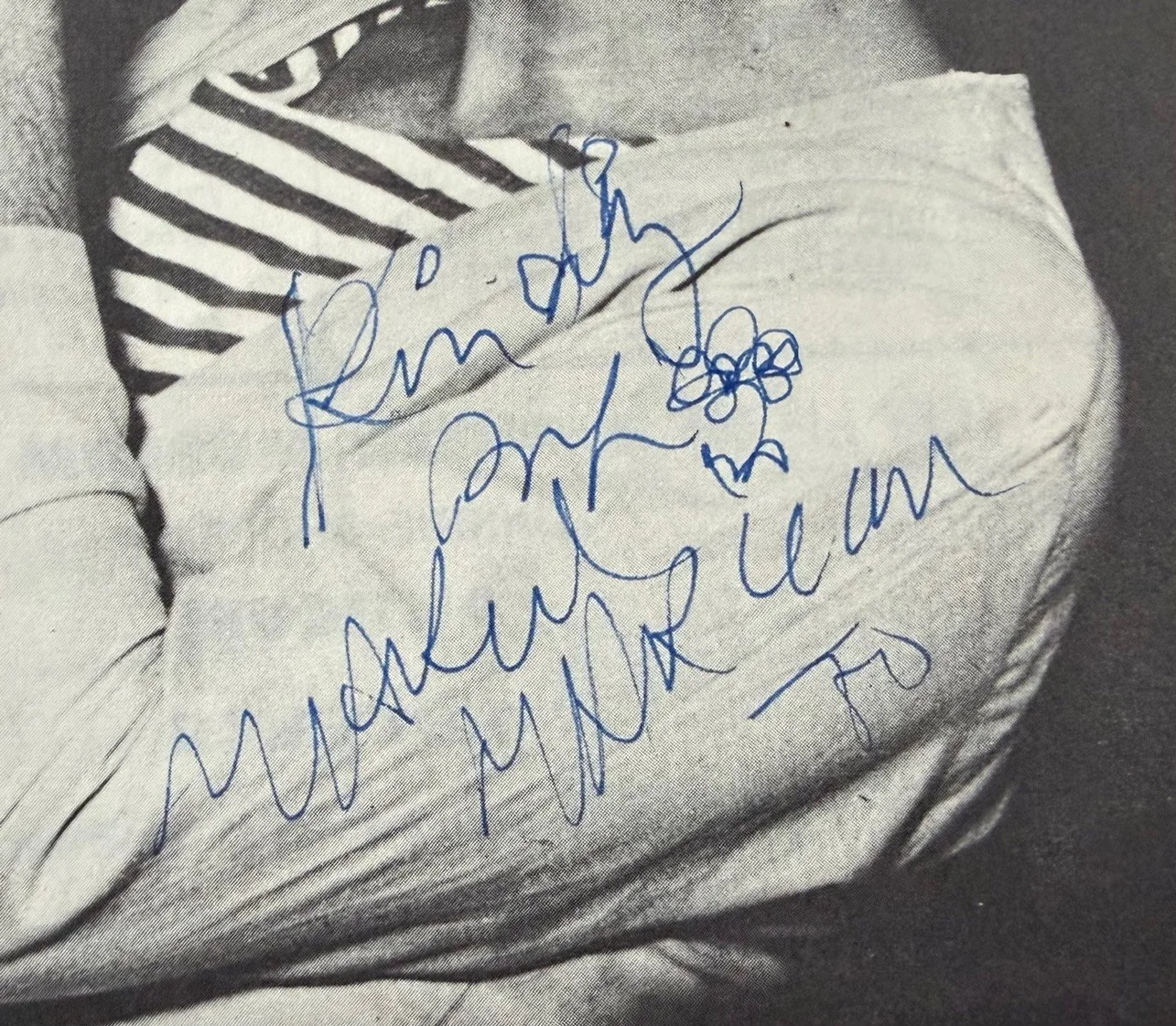 Marcel Marceau Signed 1970 Program JSA French Mime Artist Bip The Clown, изображение 2