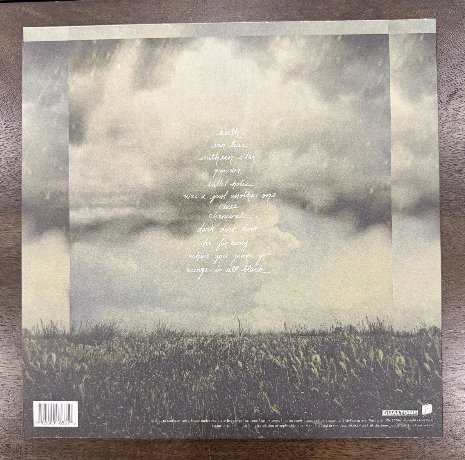 Gregory Alan Isakov Evening Machines Signed Vinyl Album Autographed LP Record, image 3