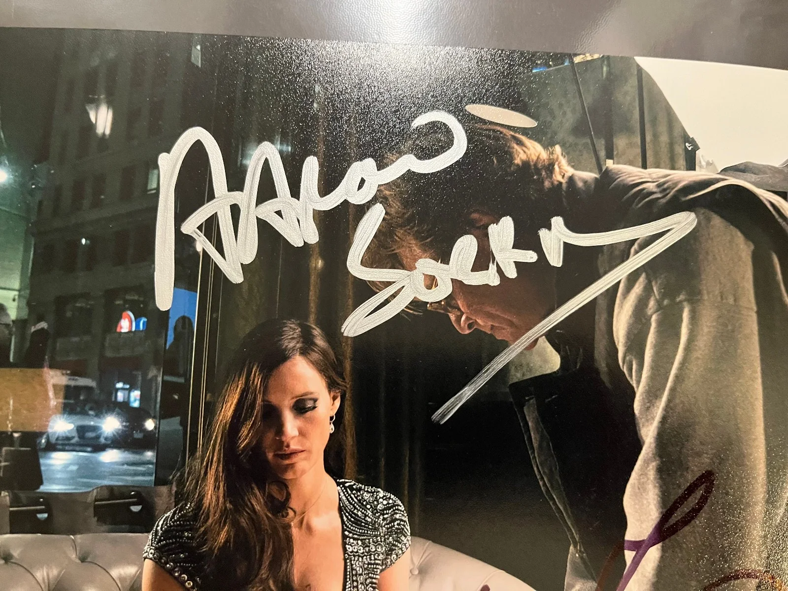 Jessica Chastain, Aaron Sorkin — Jessica Chastain & Aaron Sorkin Signed Signed 8x10 Molly's Game Photo, image 2