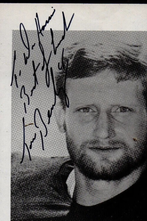 1982 Tom Beasley Hand Signed Pittsburgh Steelers Autograph great, image 2