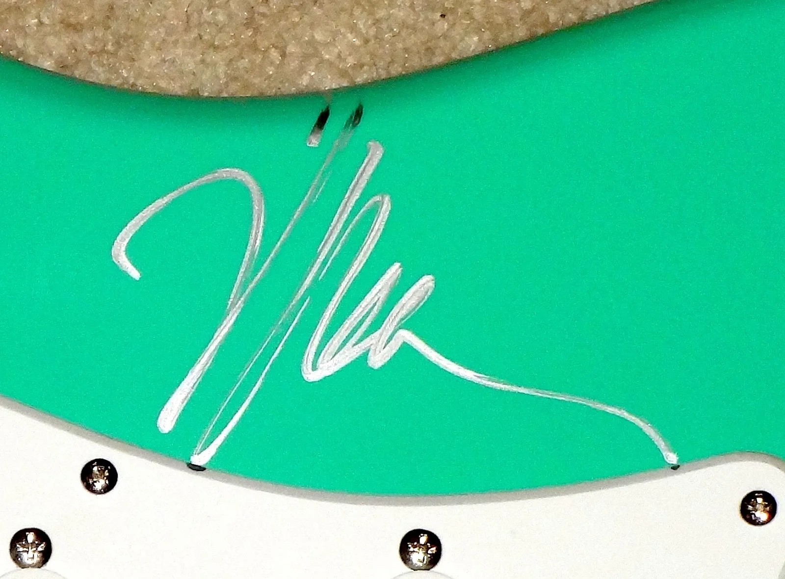 JOURNEY HAND SIGNED AUTOGRAPHED FENDER GUITAR W/ PERRY ON BODY RARE EXACT PROOF!, image 3