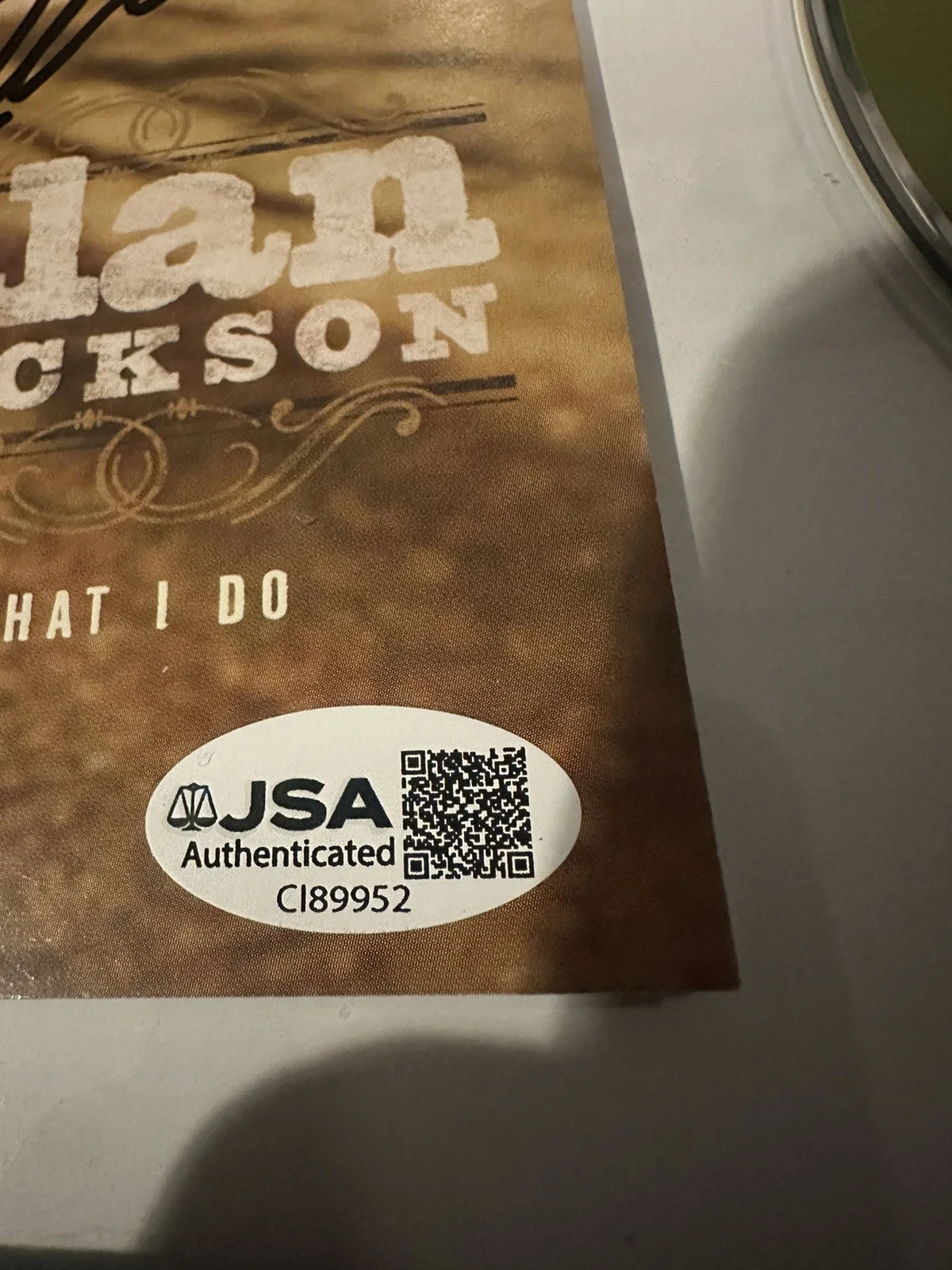 ALAN JACKSON SIGNED FRAMED WHAT I DO COUNTRY CD JSA COA AUTOGRAPHED SINGER AUTO, image 2