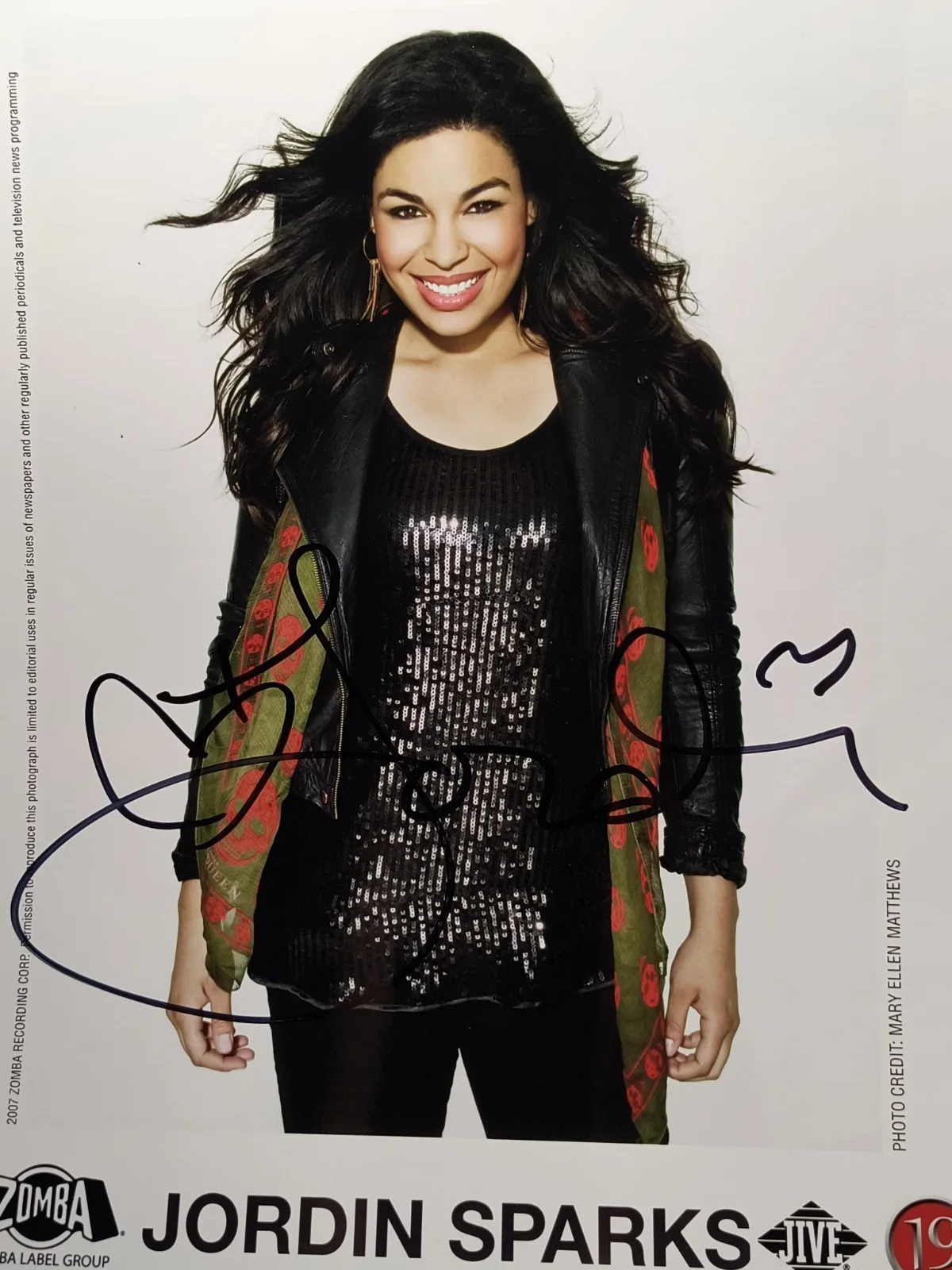 Jordan Sparks Autographed Photo Lot, 8x10, American Idol Winner, Actress, изображение 4