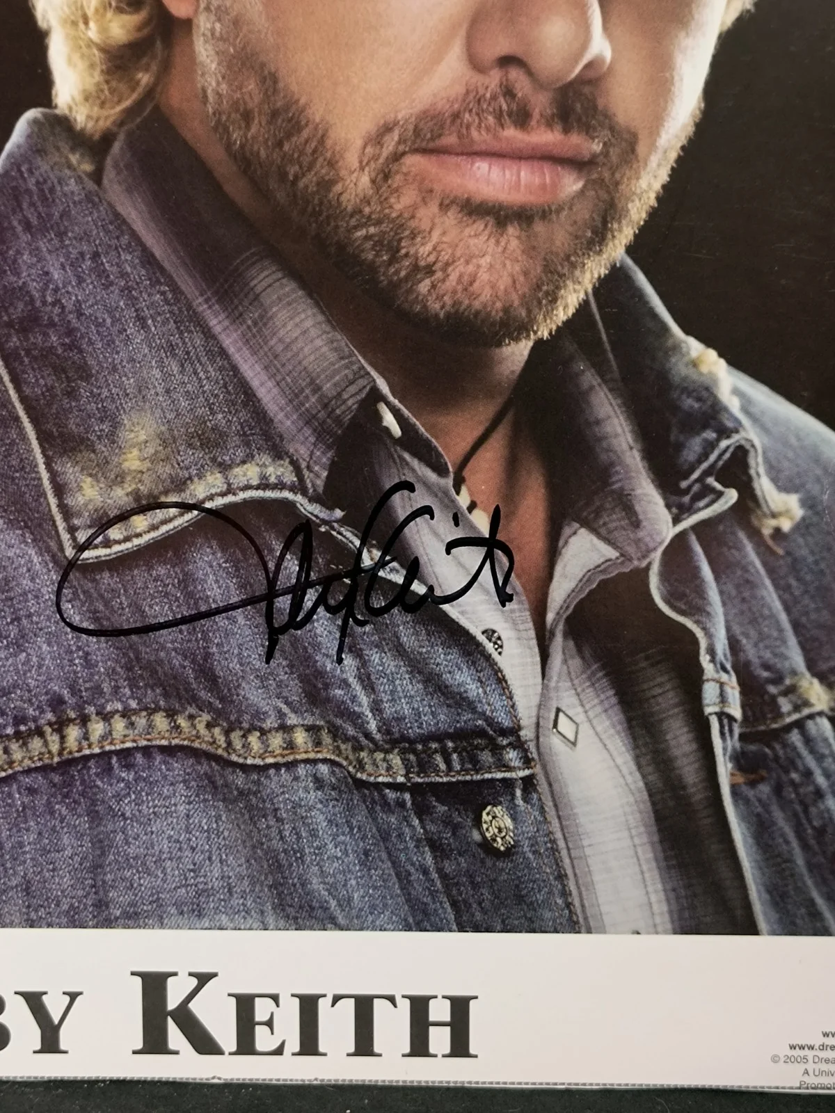 Toby Keith Autographed Photo, 8x10, Country Music Legend, CMT, American Ride, изображение 2