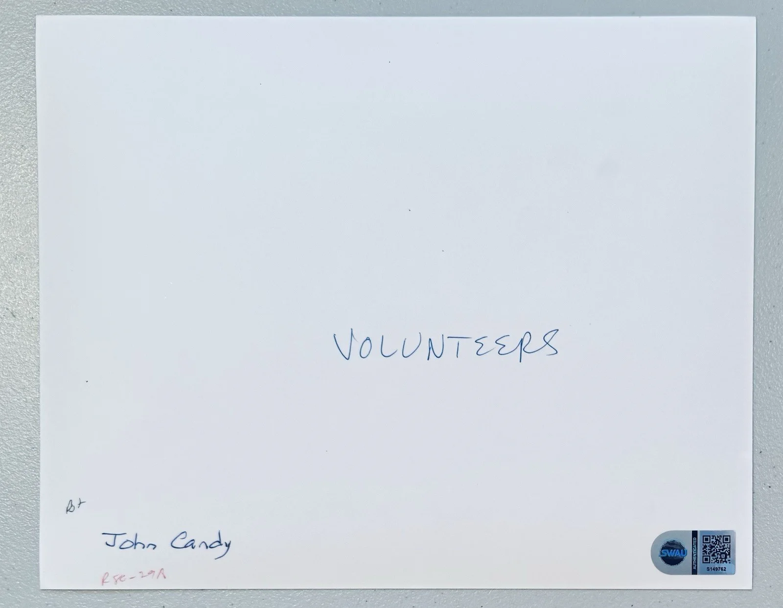 John Candy Vintage Signed Autographed Volunteers 8x10 Photo SWAU Authenticated 2, image 3