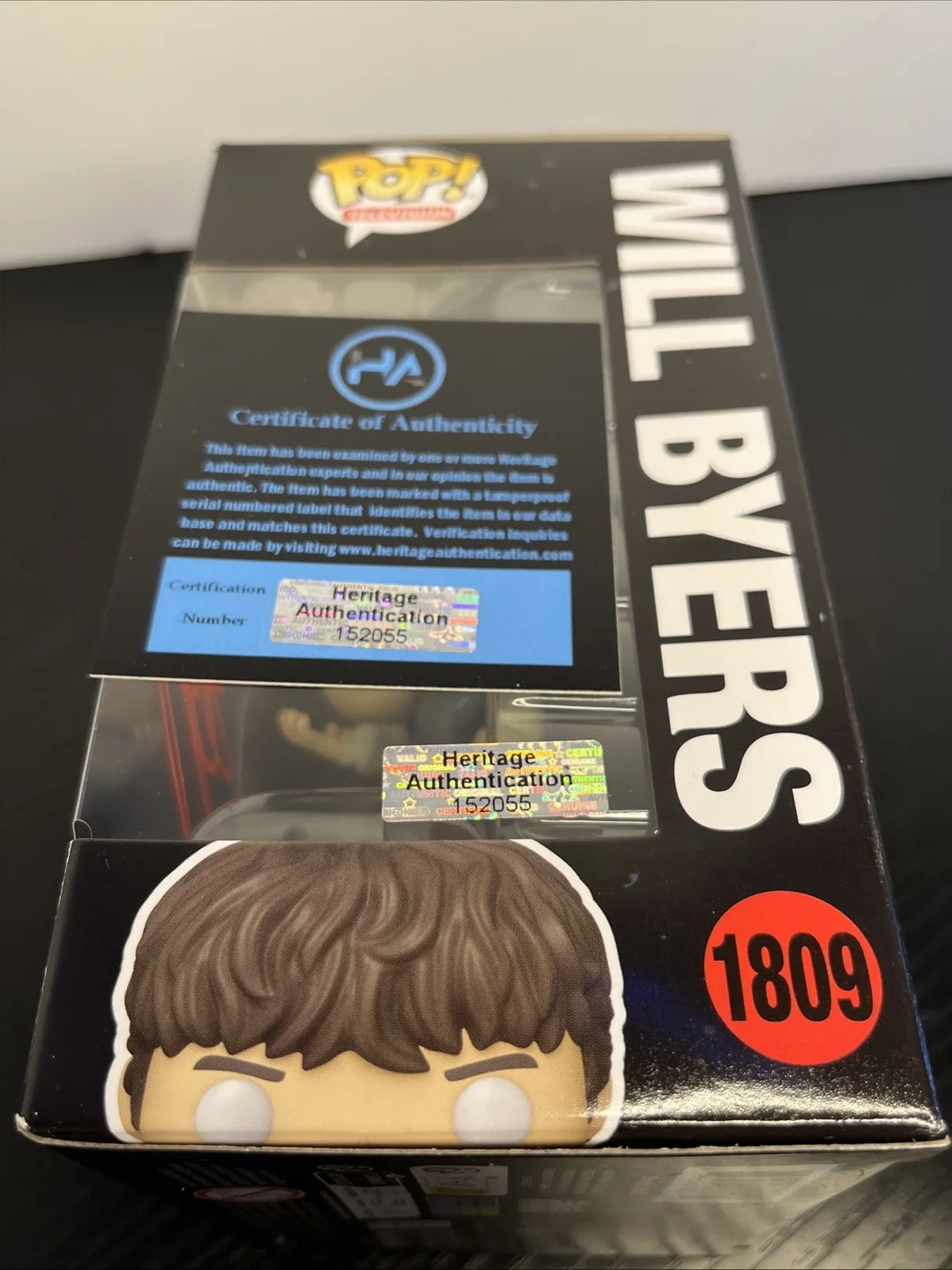 Noah Schnapp — NOAH SCHNAPP SIGNED WILL BYERS HIVE MIND FUNKO POP #1809 STRANGER THINGS - COA, image 2