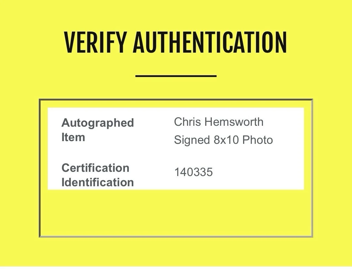 Chris Hemsworth — Chris Hemsworth Autographed 8x10 GQ Photo Thor Avengers Hand Signed COA Hologram, image 4