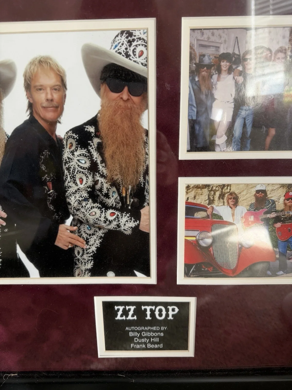 ZZ Top Eliminator Signed by Billy Gibbons, Dusty Hill, Frank Beard Framed, image 3