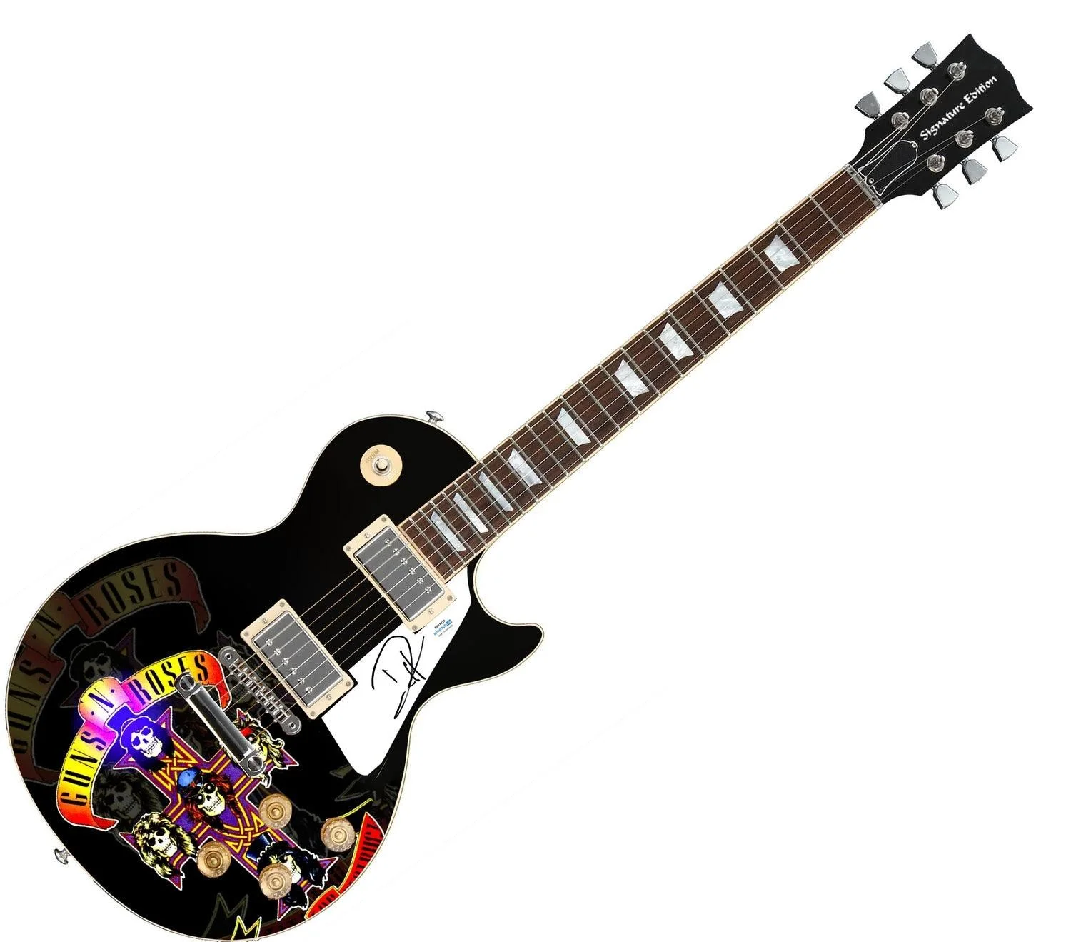 Guns N Roses Duff McKagan Signed Custom Graphics Album Guitar, изображение 3