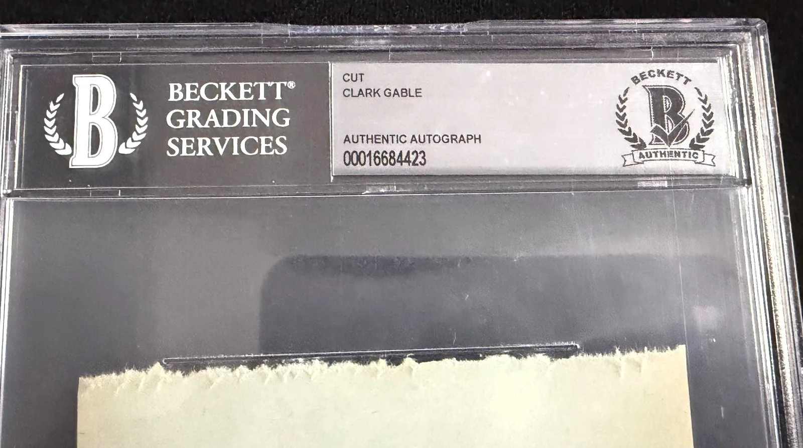 Clark Gable — CLARK GABLE Hand Signed Autograph = Authenticated & Encapsulated by Beckett!, image 4
