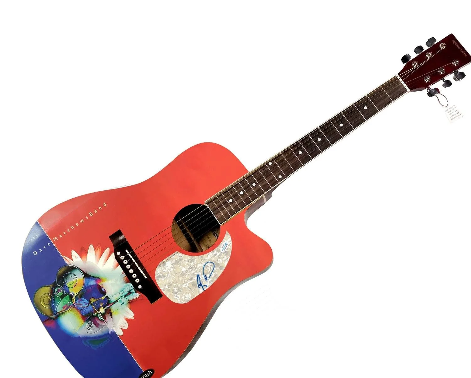 Dave Matthews Band Boyd Tinsley Autographed Custom Graphics Guitar, image 3
