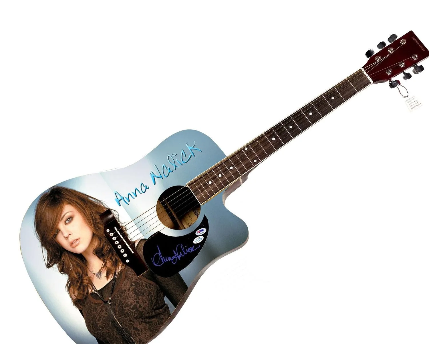Anna Nalick Signed 1/1 Custom Graphics Acoustic Guitar, image 3