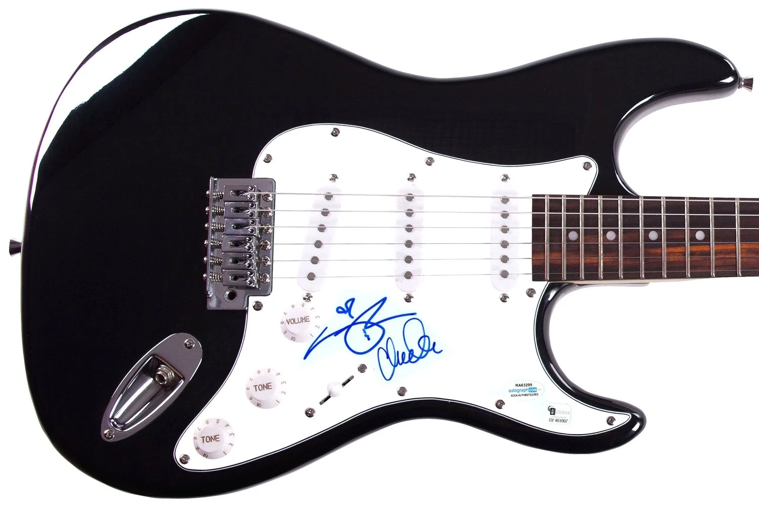 The Watson Twins Signed Autographed Guitar ACOA, image 2