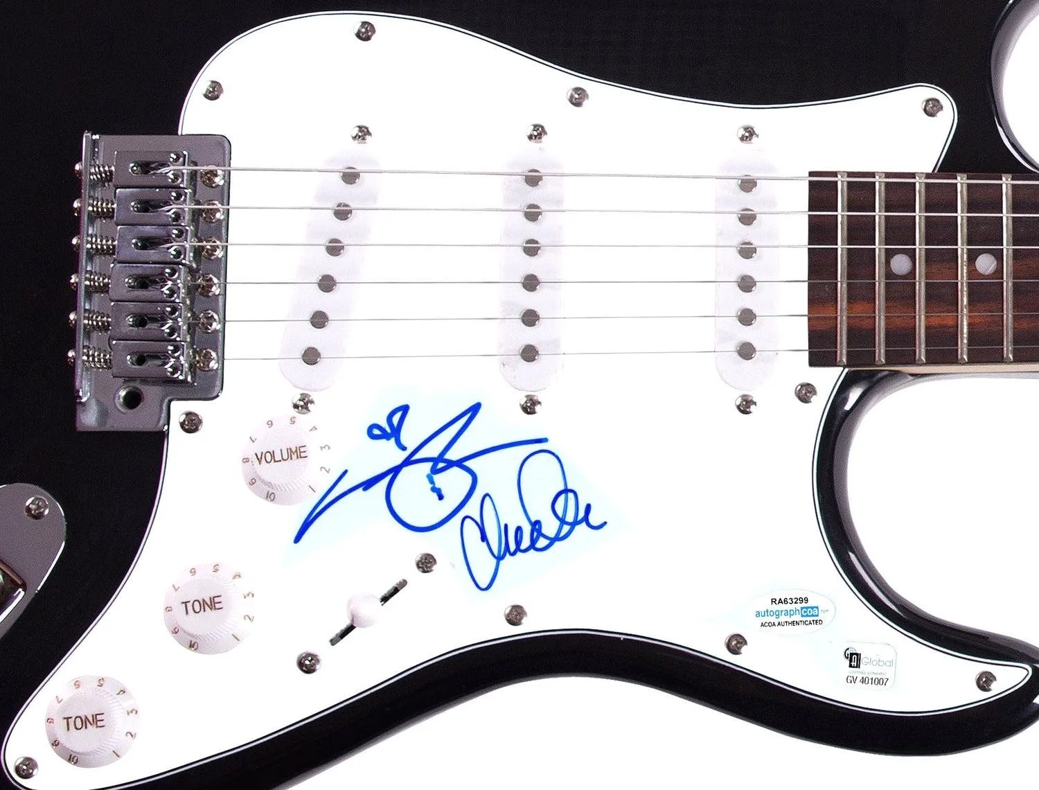 The Watson Twins Signed Autographed Guitar ACOA, image 3