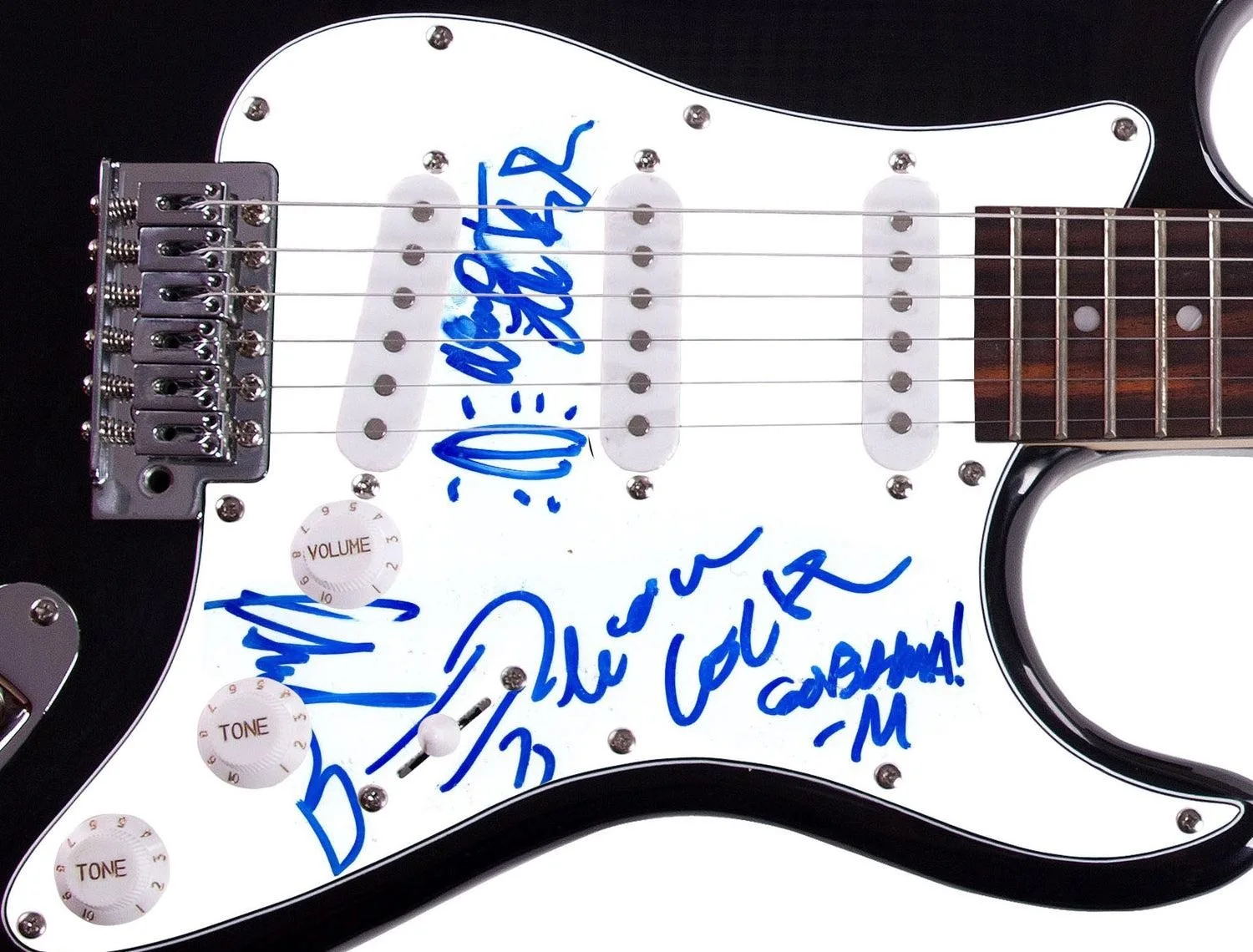TK Webb & Band Signed Autographed Guitar, image 3