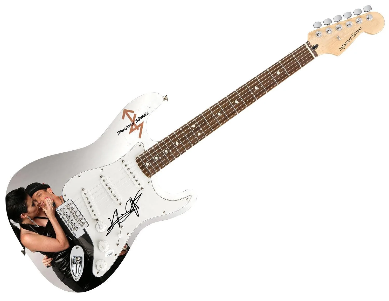 Thompson Square Signed Autographed Photo Graphics Guitar JSA, image 3