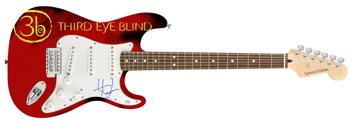 Third Eye Blind Stephen Jenkins Autographed Album Cd Photo Graphics Guitar, изображение 2