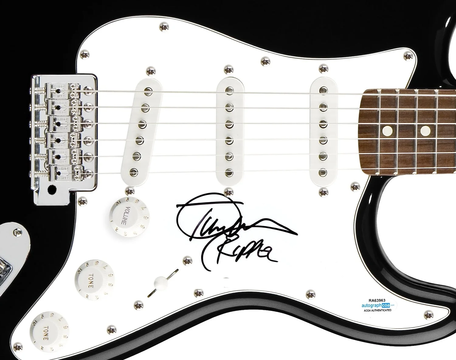 Tim Owens Signed Autographed Guitar Judas Priest ACOA, image 2