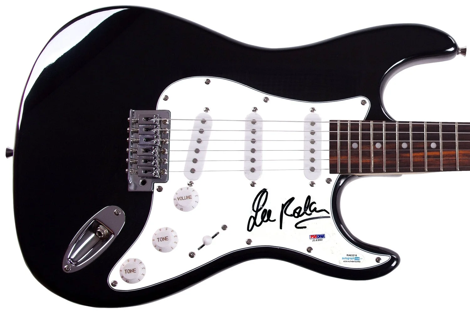 The Stray Cats Lee Rocker Signed Autographed Guitar ACOA PSA, image 2