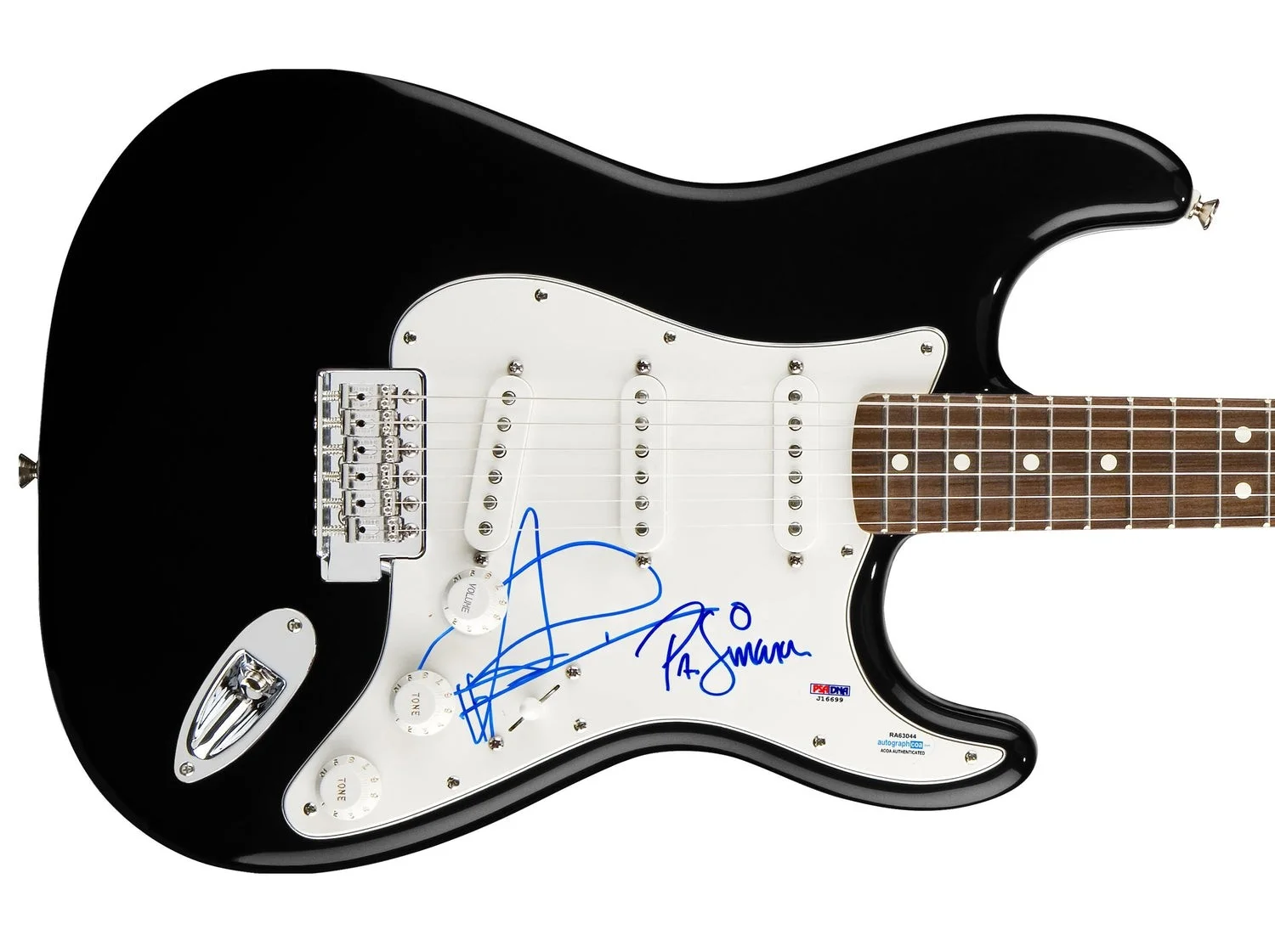 The Good, The Bad and The Queen Signed Autographed Guitar ACOA, изображение 2