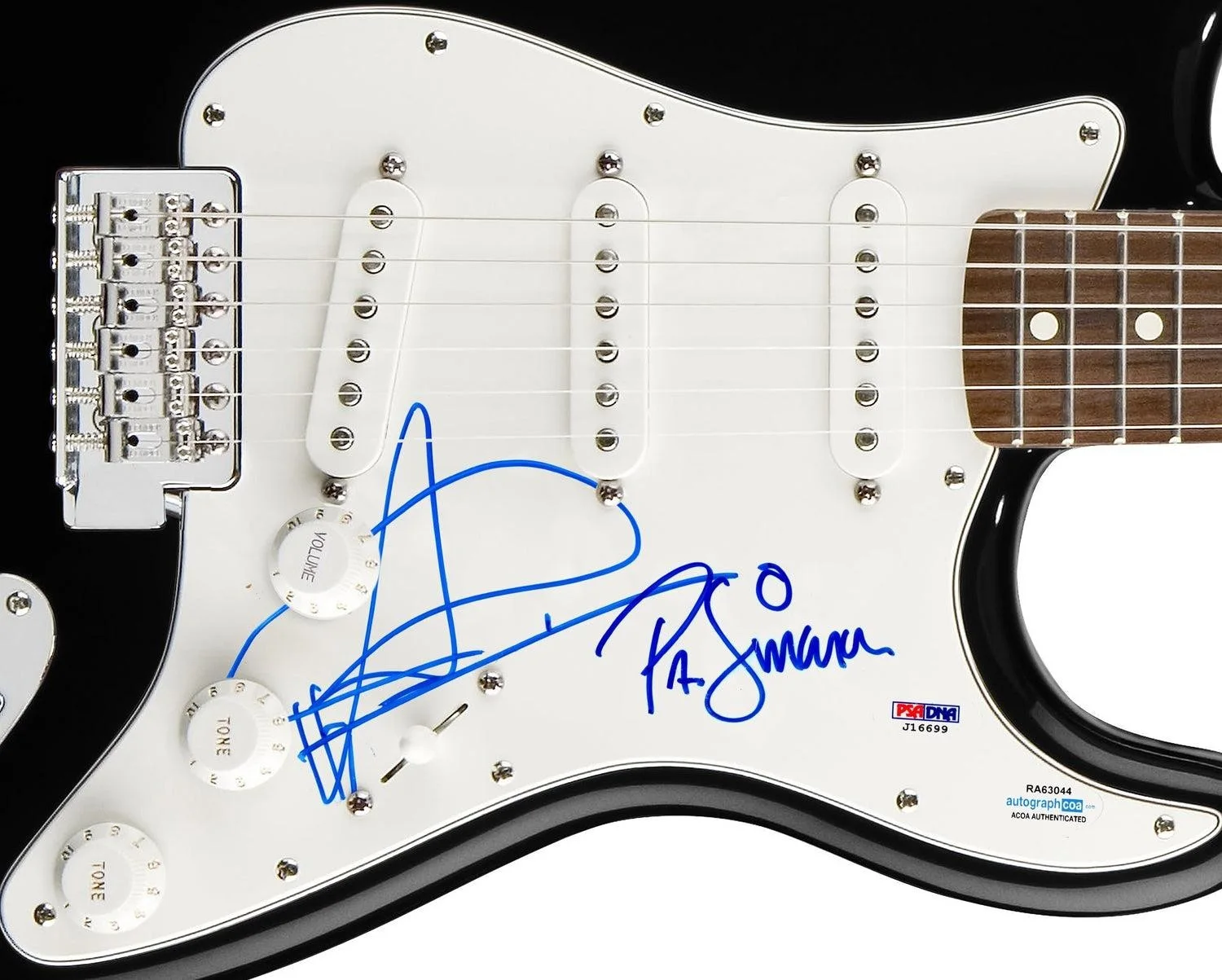 The Good, The Bad and The Queen Signed Autographed Guitar ACOA, изображение 3