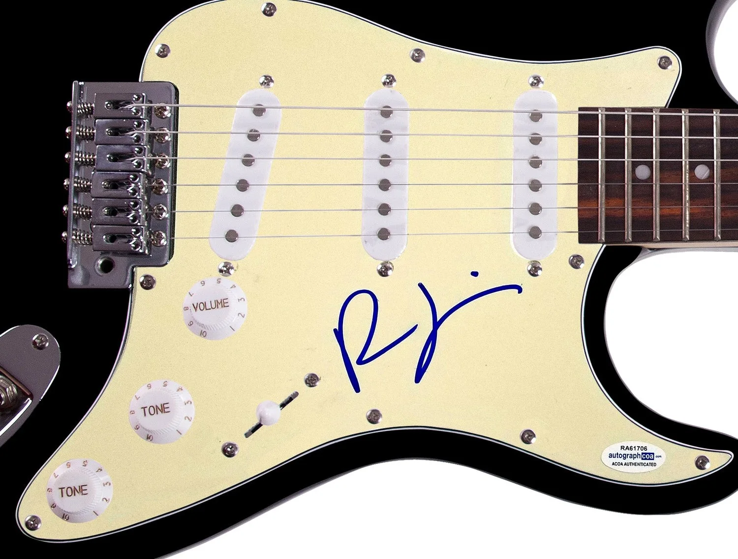 Robin Thicke Signed Autographed Guitar ACOA, image 2