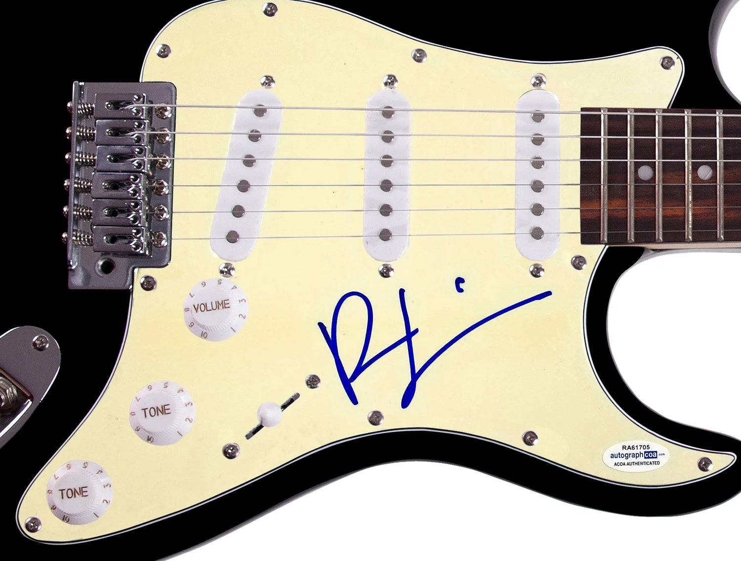 Robin Thicke Signed Autographed Guitar ACOA, image 2