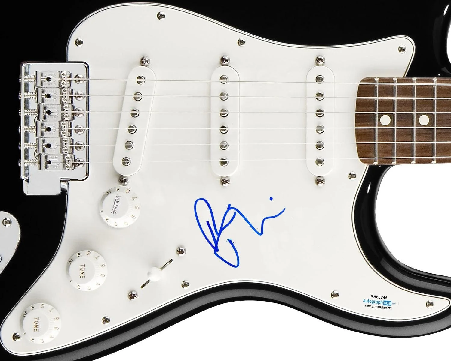 Robin Thicke Signed Autographed Guitar ACOA, image 3