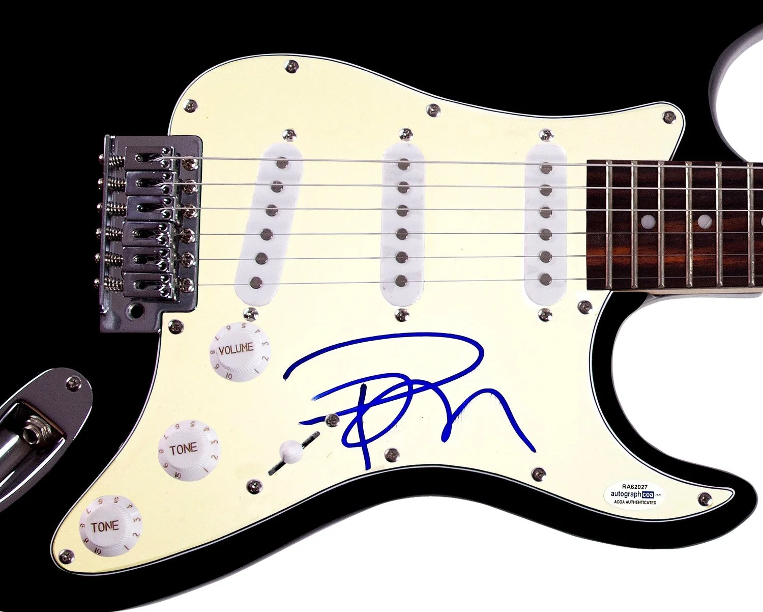 Pamela Anderson Signed Autographed Guitar ACOA, image 2
