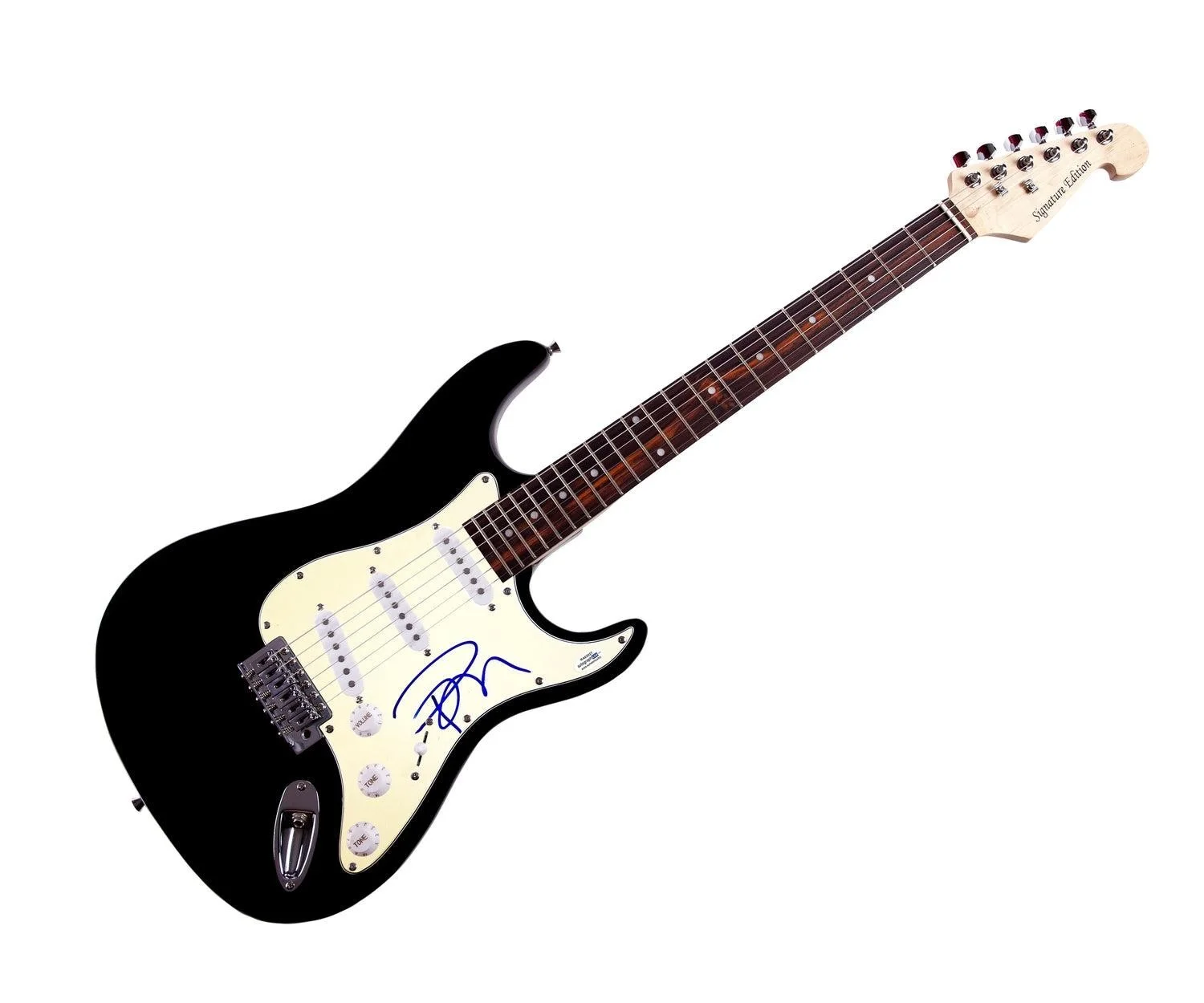 Pamela Anderson Signed Autographed Guitar ACOA, image 3
