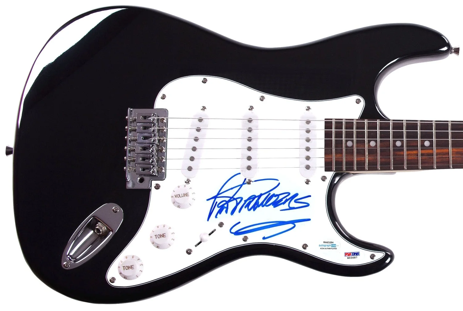 Pat Travers Signed Autographed Guitar ACOA PSA, image 2